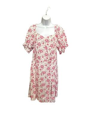 Lynn Ryan Pink Floral Milkmaid Dress XL